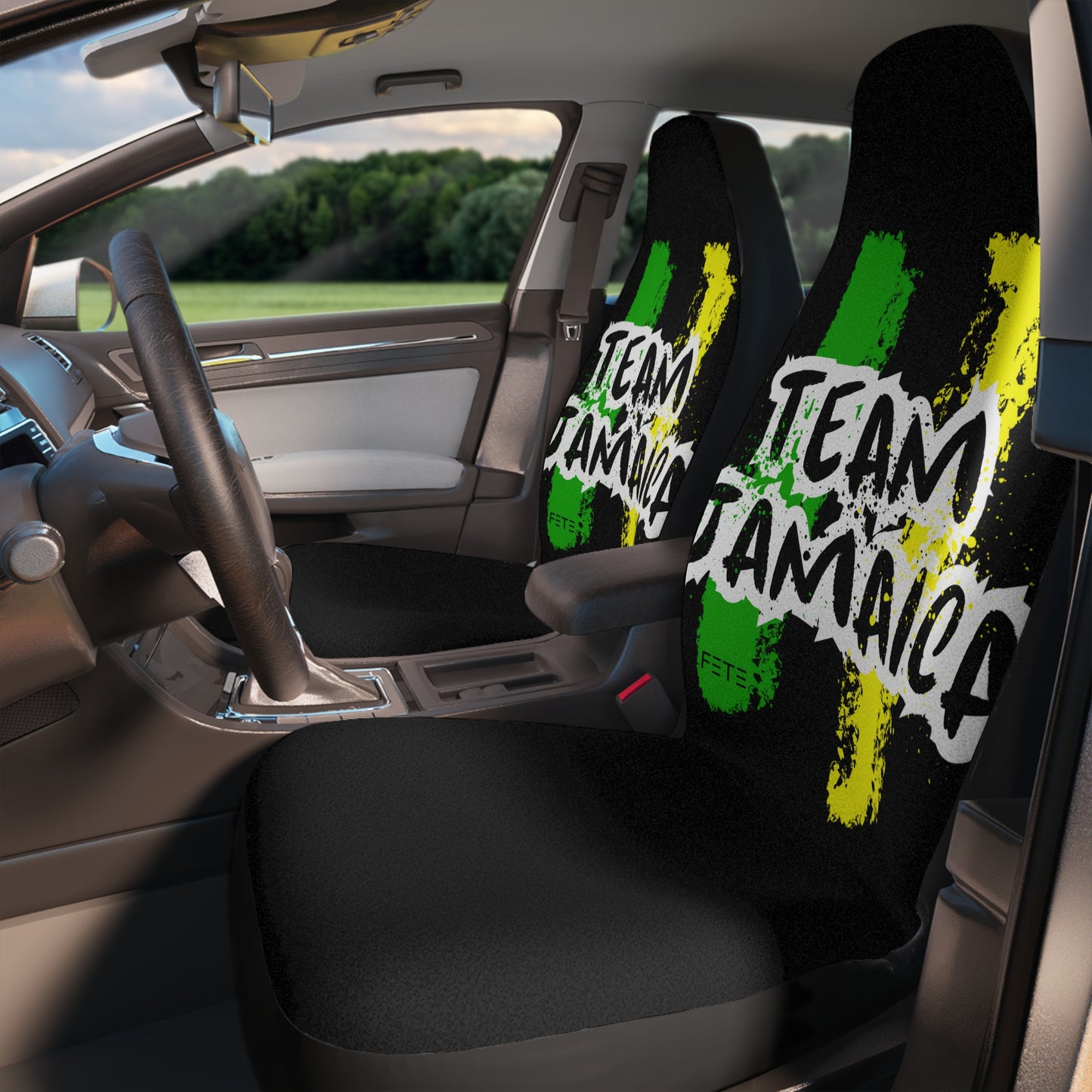 Team Jamaica Car Seat Covers