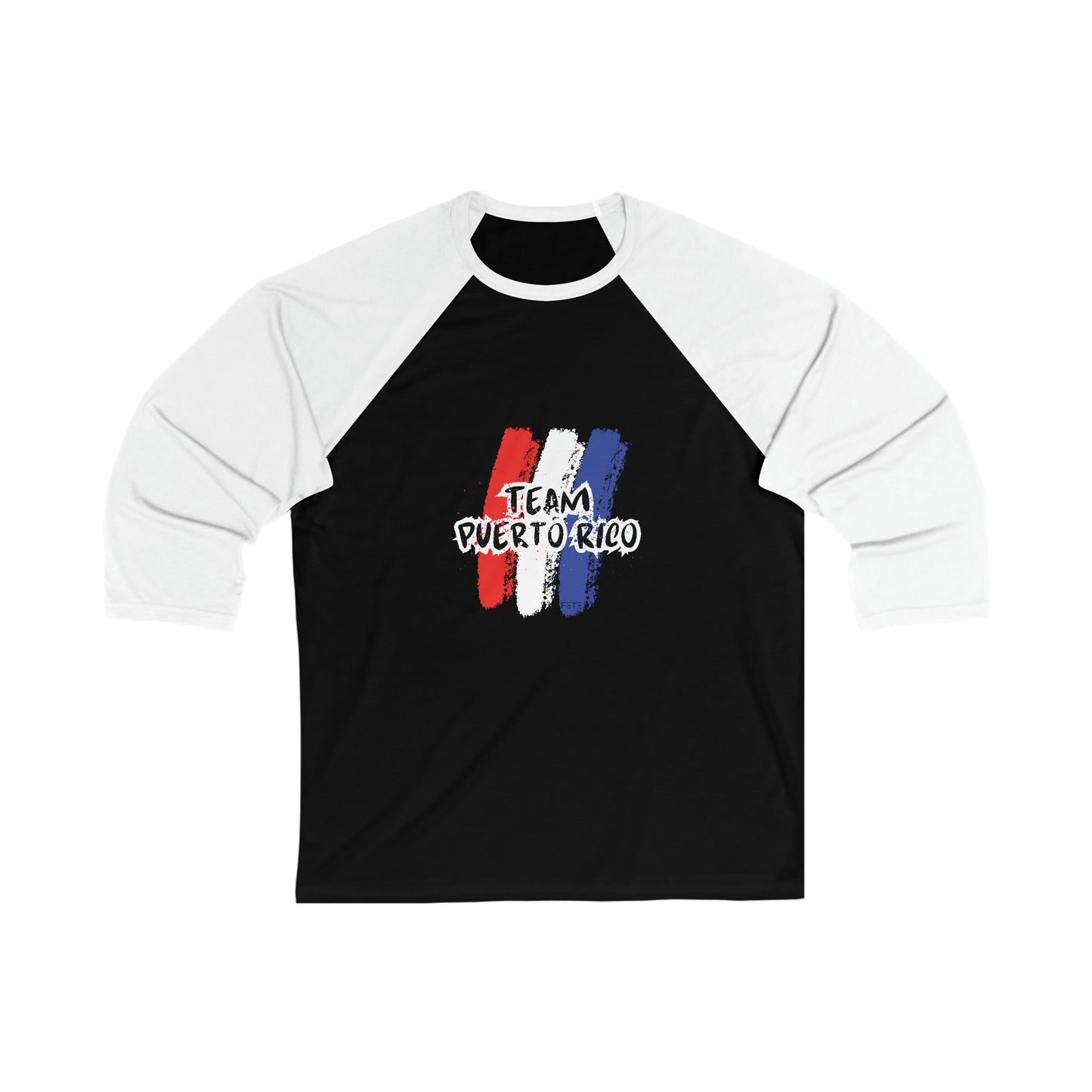 Team Puerto Rico Unisex 3\4 Sleeve Baseball Tee