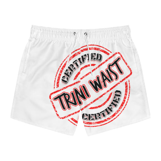 Keevo Certified -  Trini Waist -  Men's Fete Shorts (white)