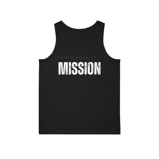 Puerto Rican on a Mission Unisex Softstyle™ Tank Top