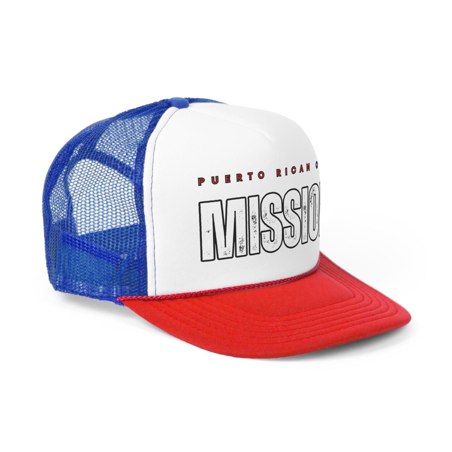 Puerto Rican on a Mission Trucker Caps