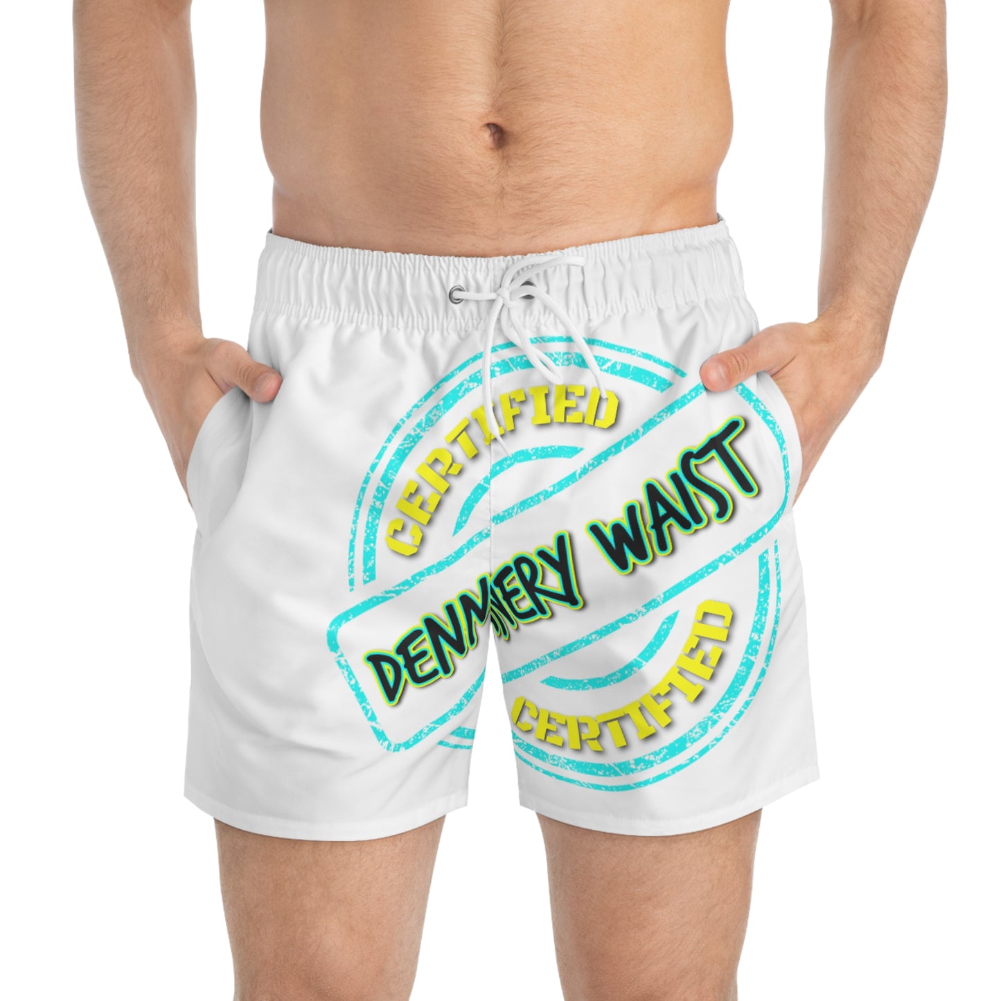 Keevo Certified - Dennery Waist -  Men's Fete Shorts (white)