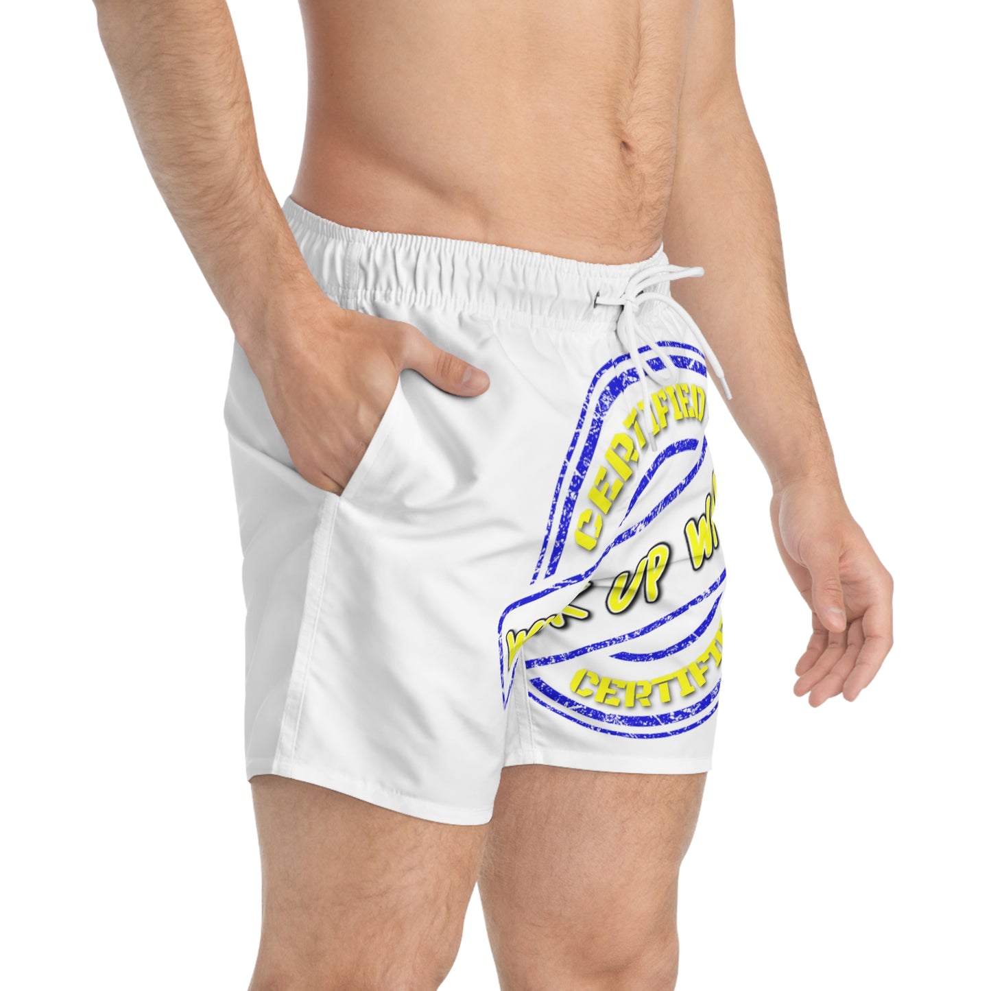 Keevo Certified  - Wuk Up Waist -  Men's Fete Shorts (white)