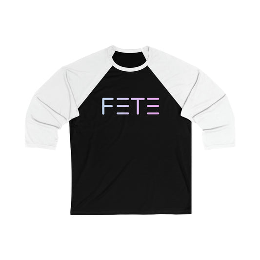 Fete gradient Unisex 3\4 Sleeve Baseball Tee