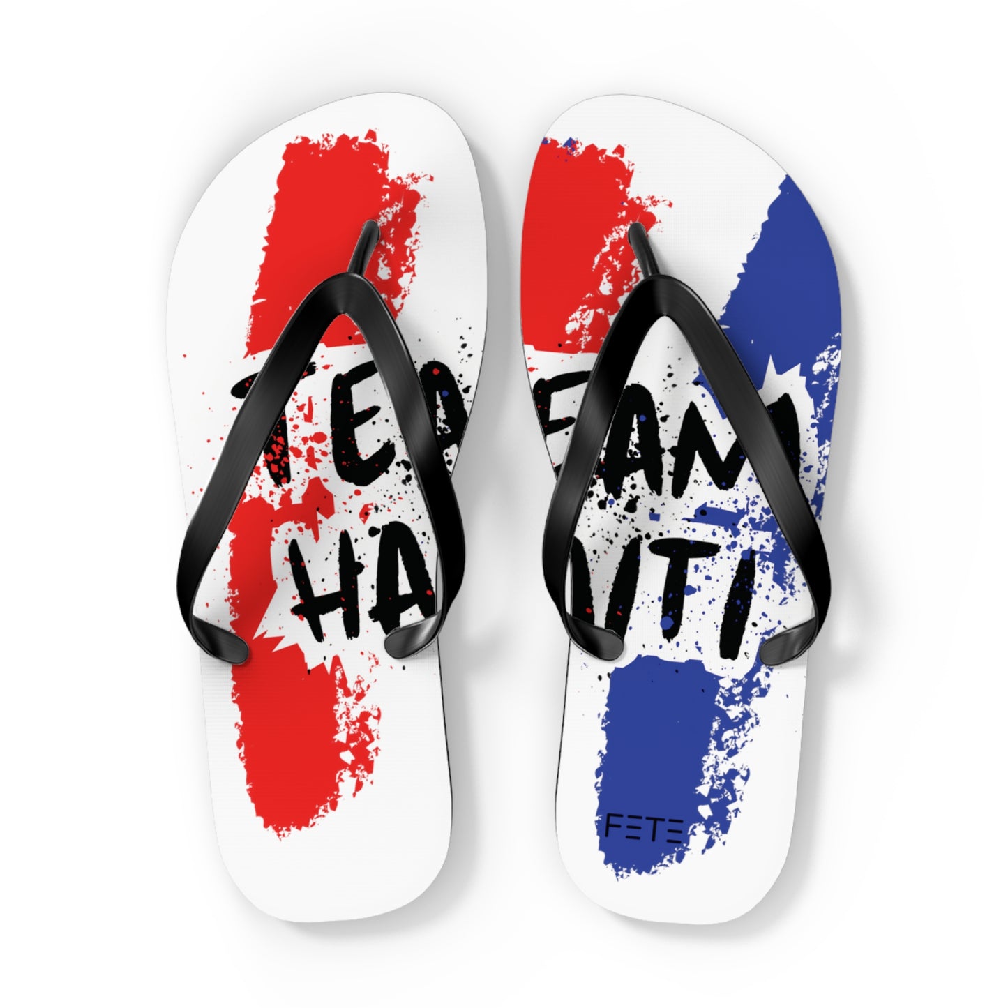 Team Haiti Flip Flops