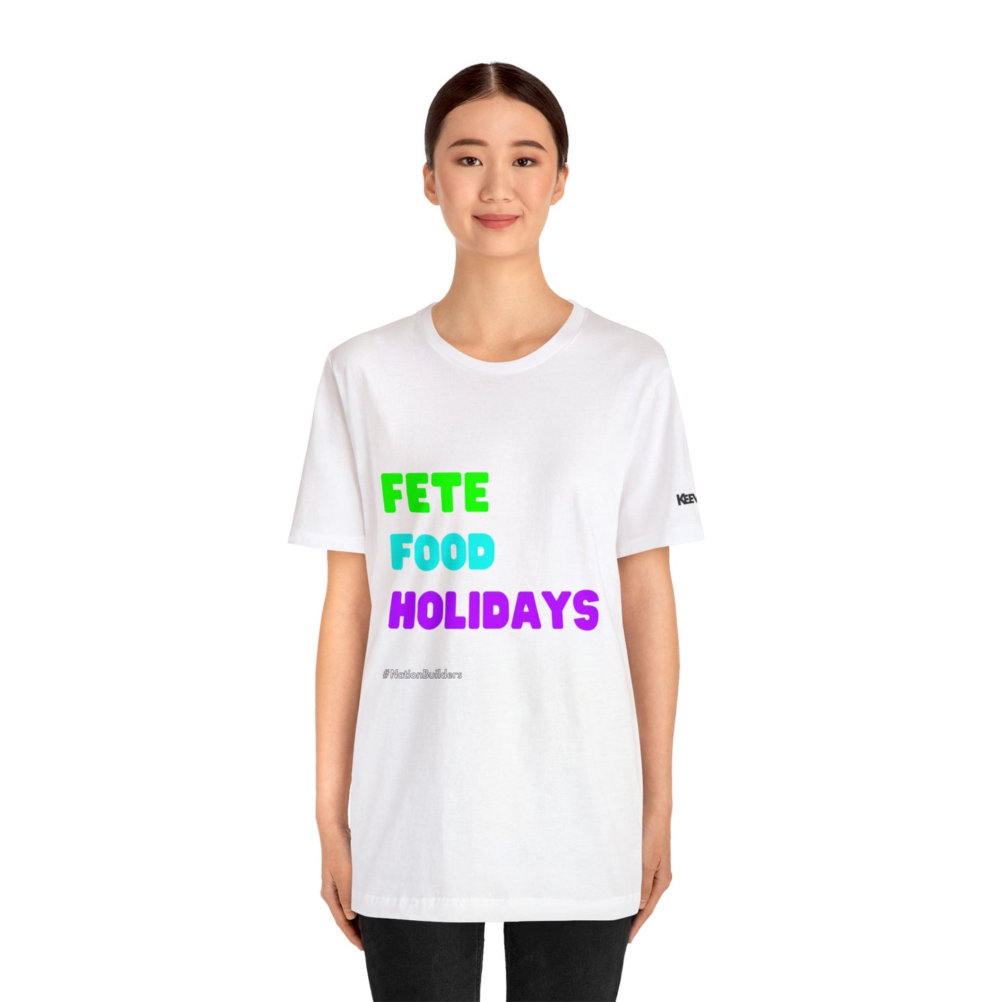 Keevo says fete food holidays 7C SS Tee