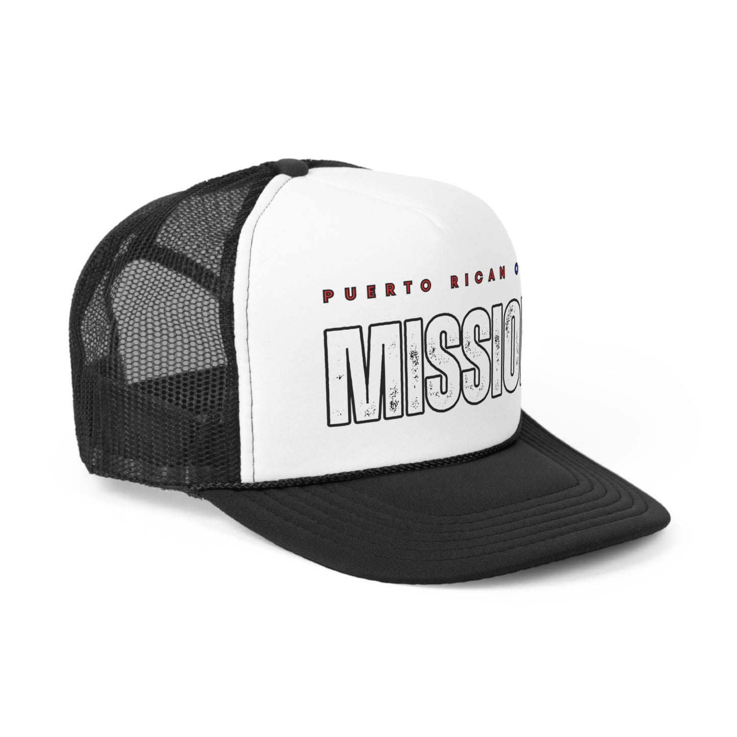 Puerto Rican on a Mission Trucker Caps