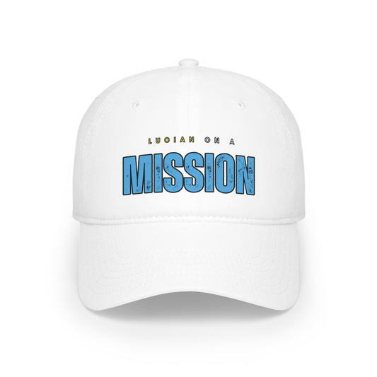 Lucian on a Mission Profile Baseball Cap