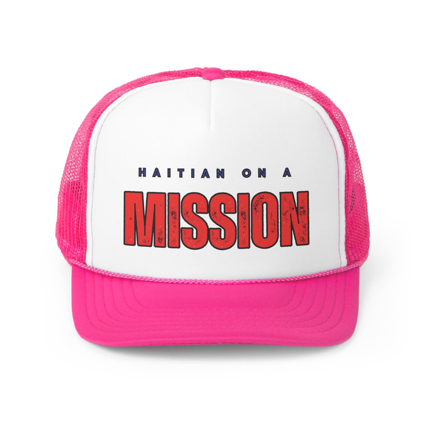 Haitian on a Mission Trucker Caps