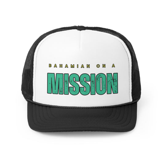 Bahamian on a Mission Trucker Caps