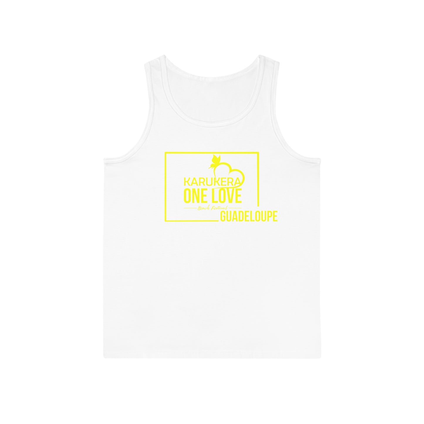 Kerukera One Love Guadeloupe Unisex Softstyle™ Tank Top (yellow)