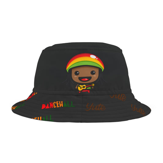 Dancehall Yute -BATTALION- Bucket Hat (black)