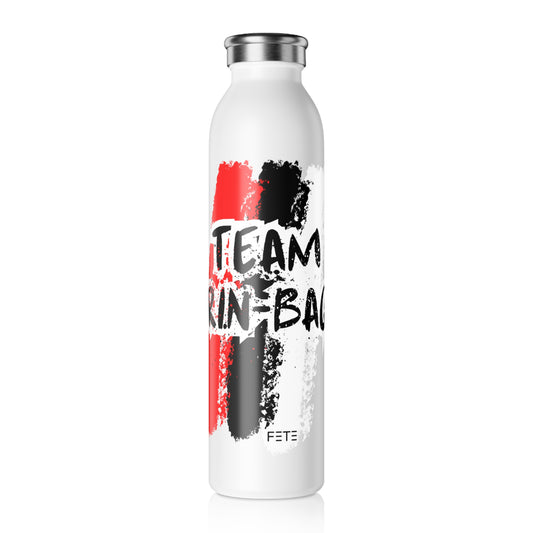 Team Trin-bago Slim Water Bottle