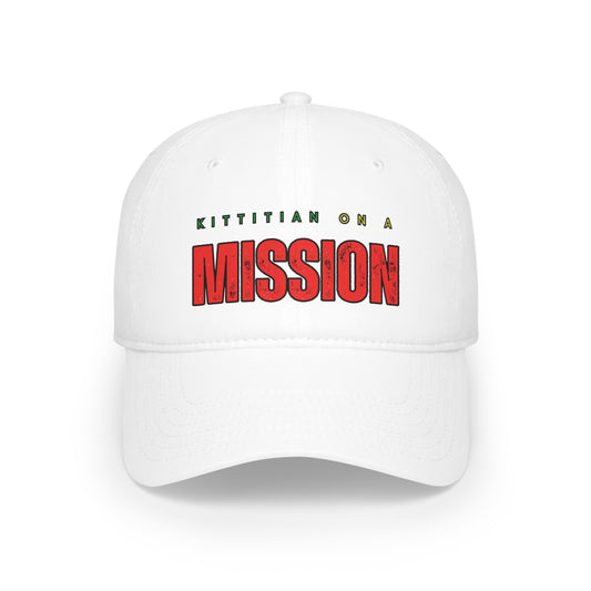 Kittitian on a Mission Profile Baseball Cap