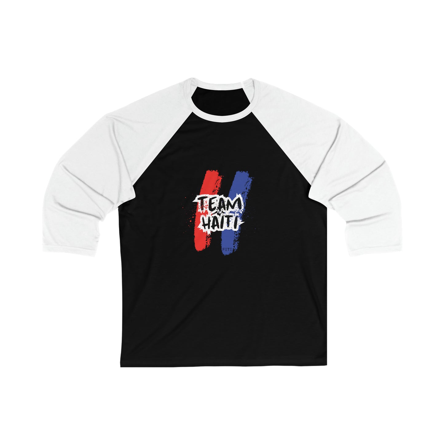 Team Haiti Unisex 3\4 Sleeve Baseball Tee