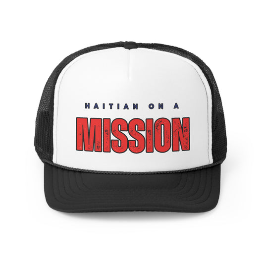 Haitian on a Mission Trucker Caps