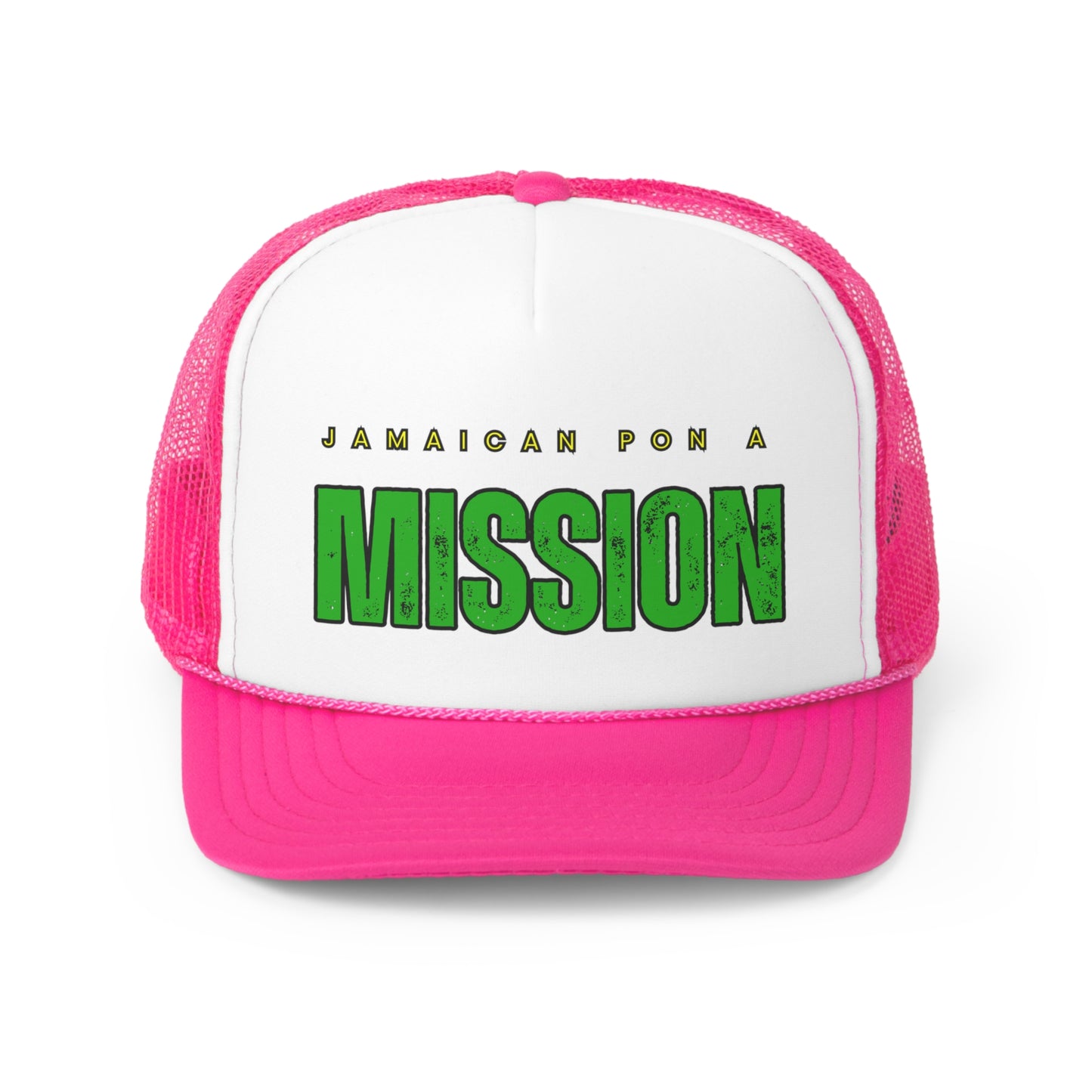 Jamaican on a Mission Trucker Caps