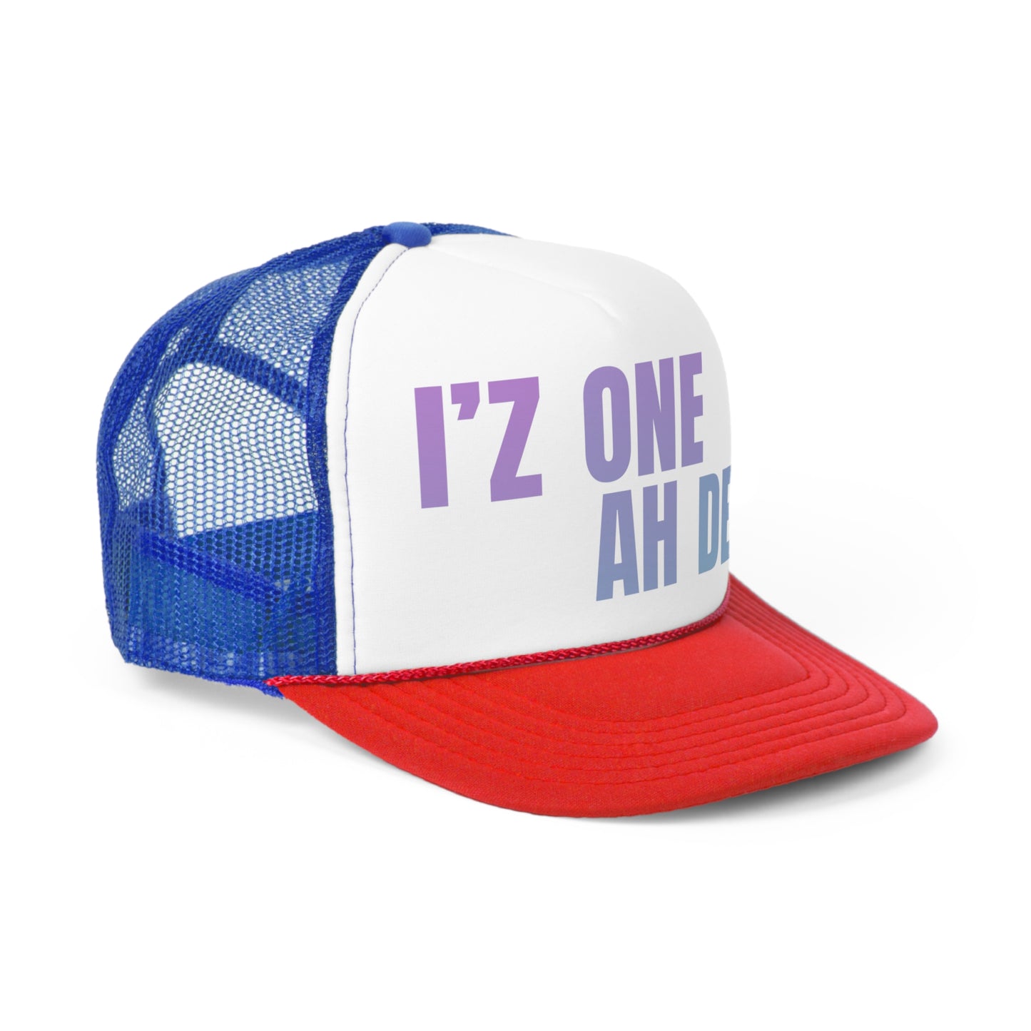 I'z One Ah Dem - Shal Trucker Caps (pink to blue gradient)