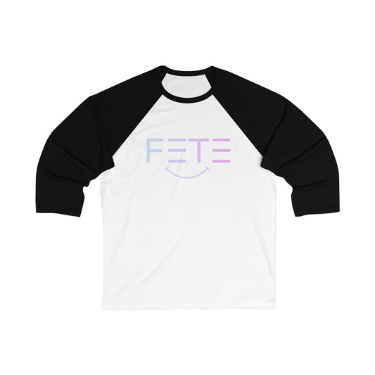 Fete gradient smile Unisex 3\4 Sleeve Baseball Tee