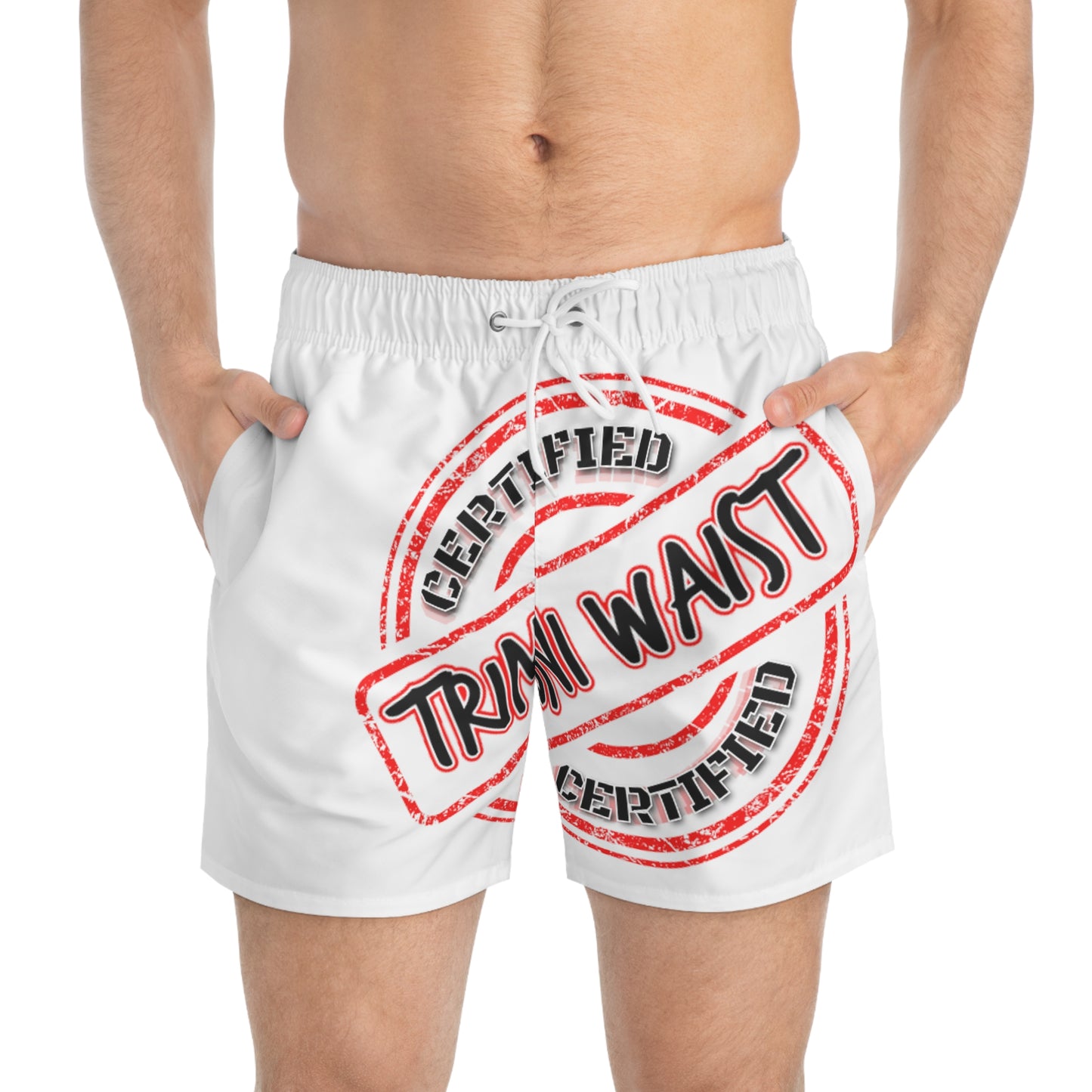 Keevo Certified -  Trini Waist -  Men's Fete Shorts (white)