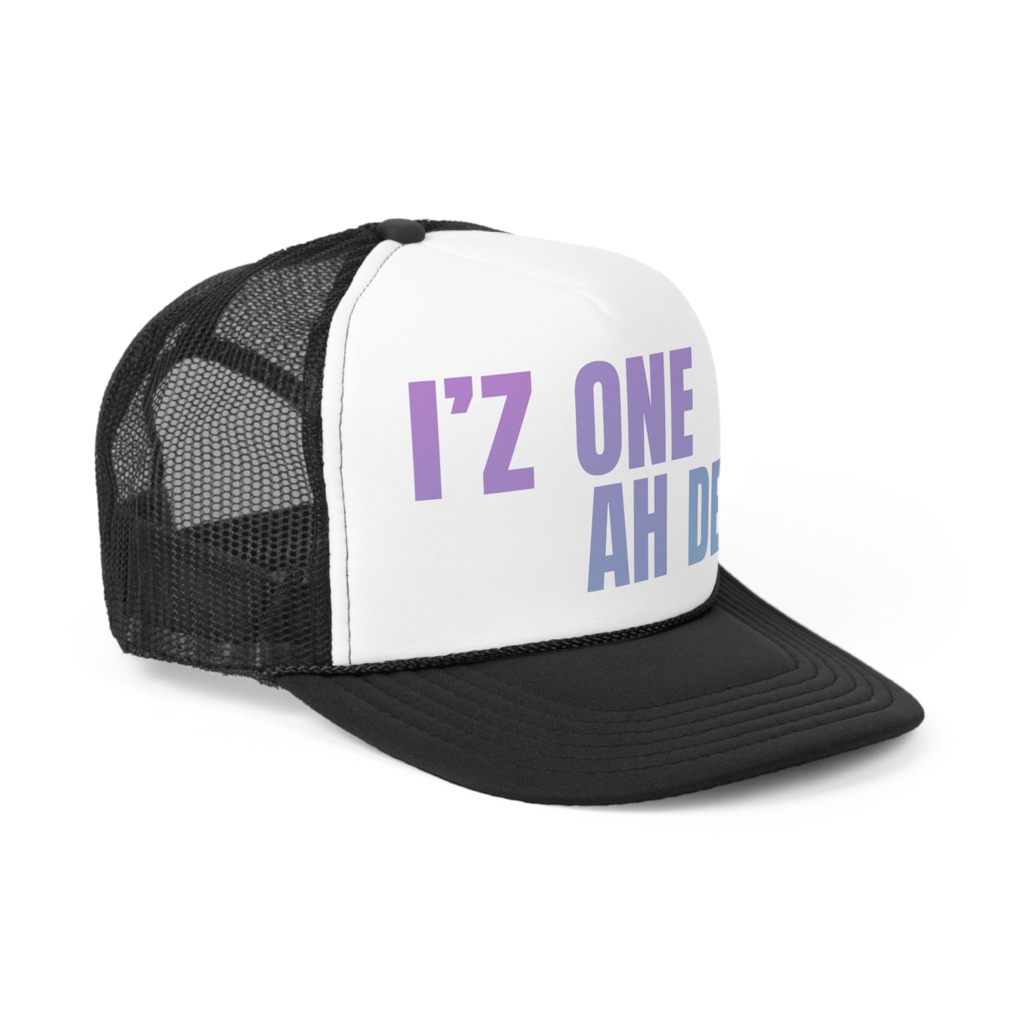 I'z One Ah Dem - Shal Trucker Caps (pink to blue gradient)