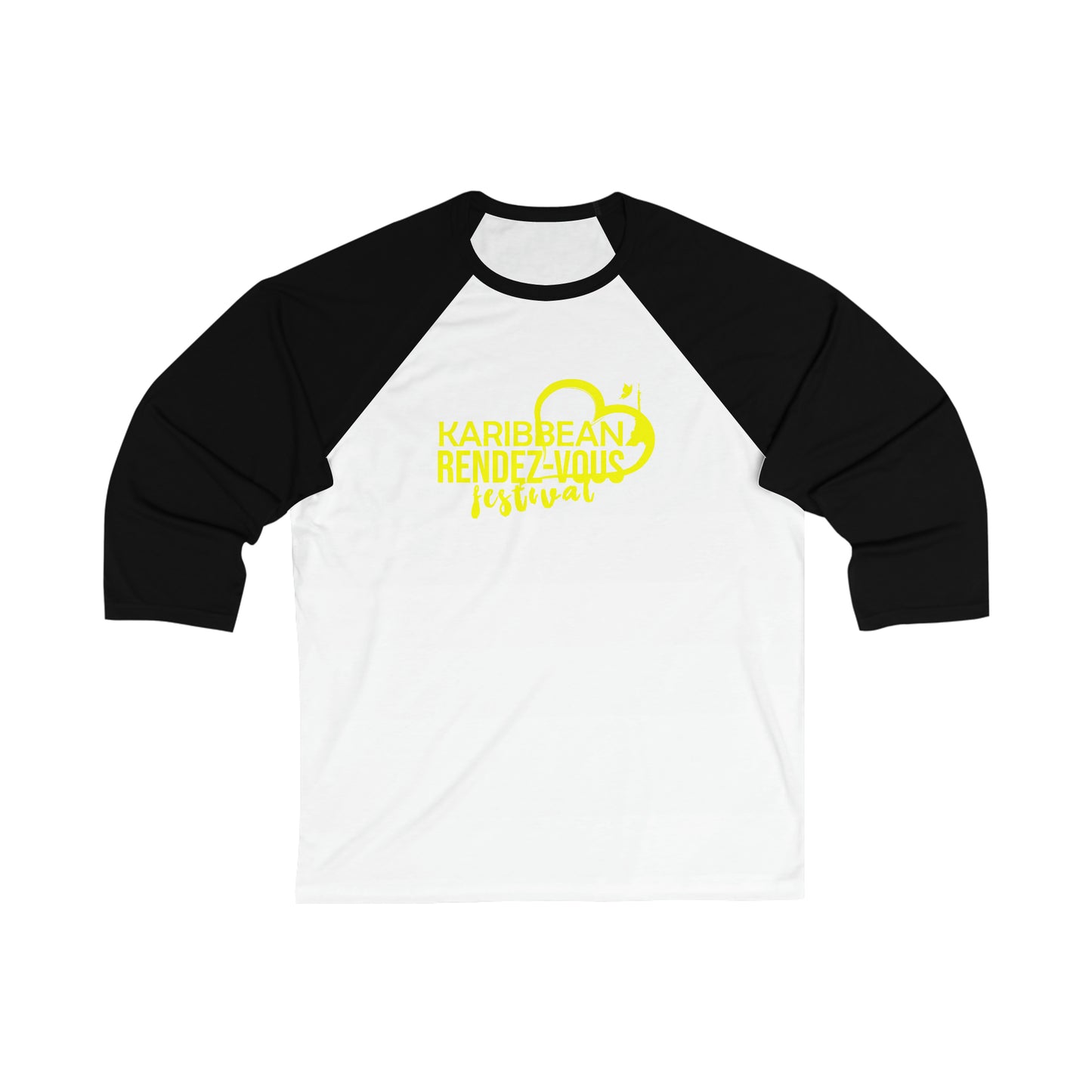 Karibbean Rendez-Vous Festival Unisex 3\4 Sleeve Baseball Tee