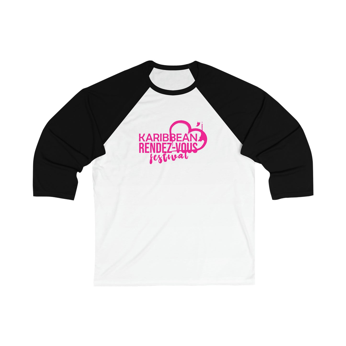 Karibbean Rendez-Vous Festival Unisex 3\4 Sleeve Baseball Tee