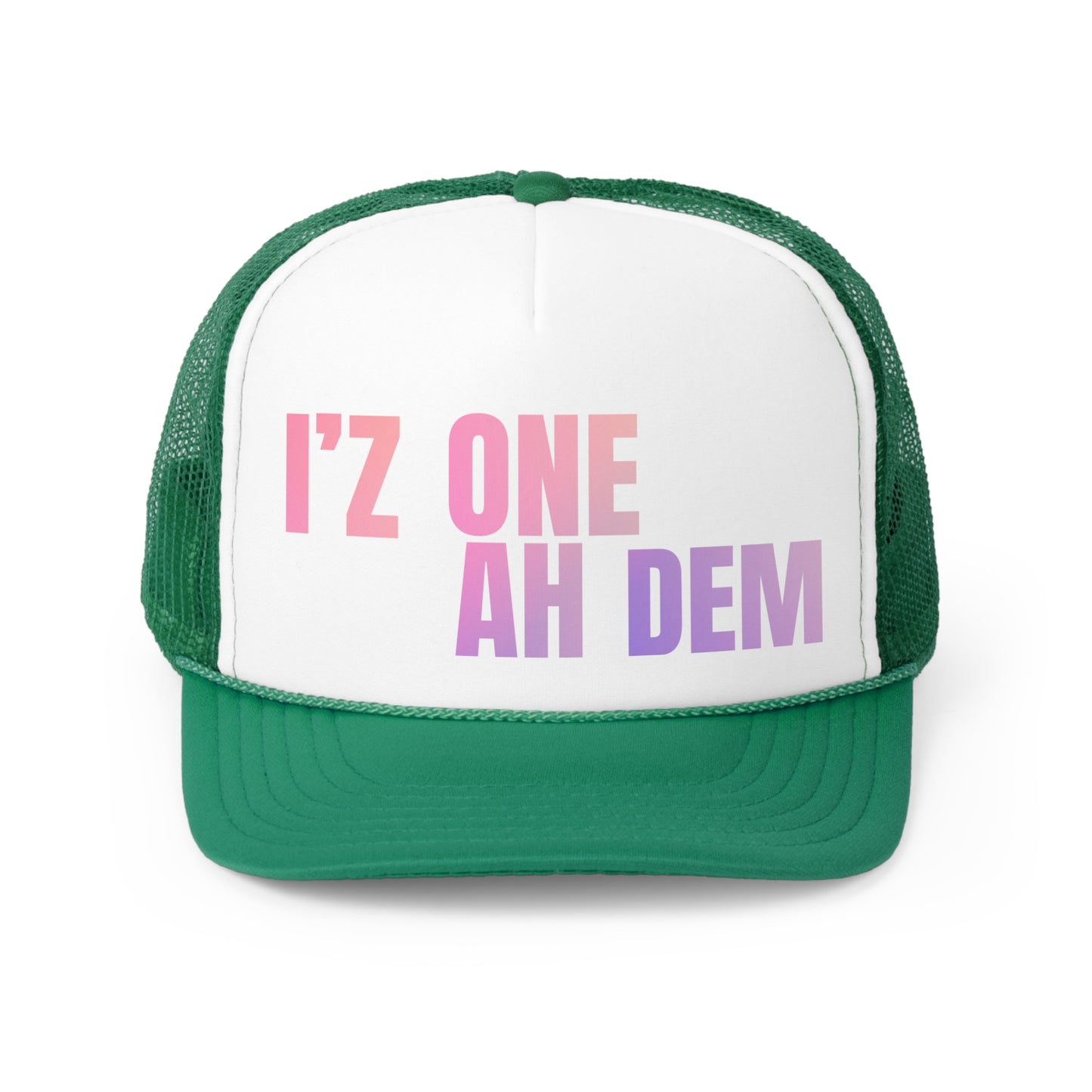 I'z One Ah Dem - Shal Trucker Caps (pink to purple gradient)