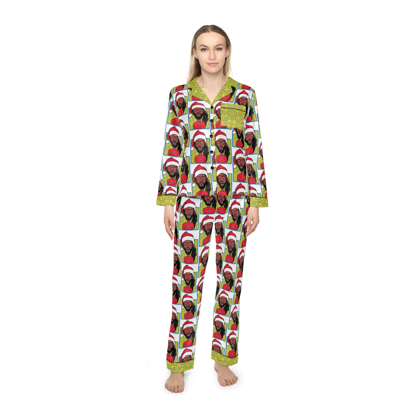 Ro'dey Merch - Jessica Women's Satin Pajamas (AOP)