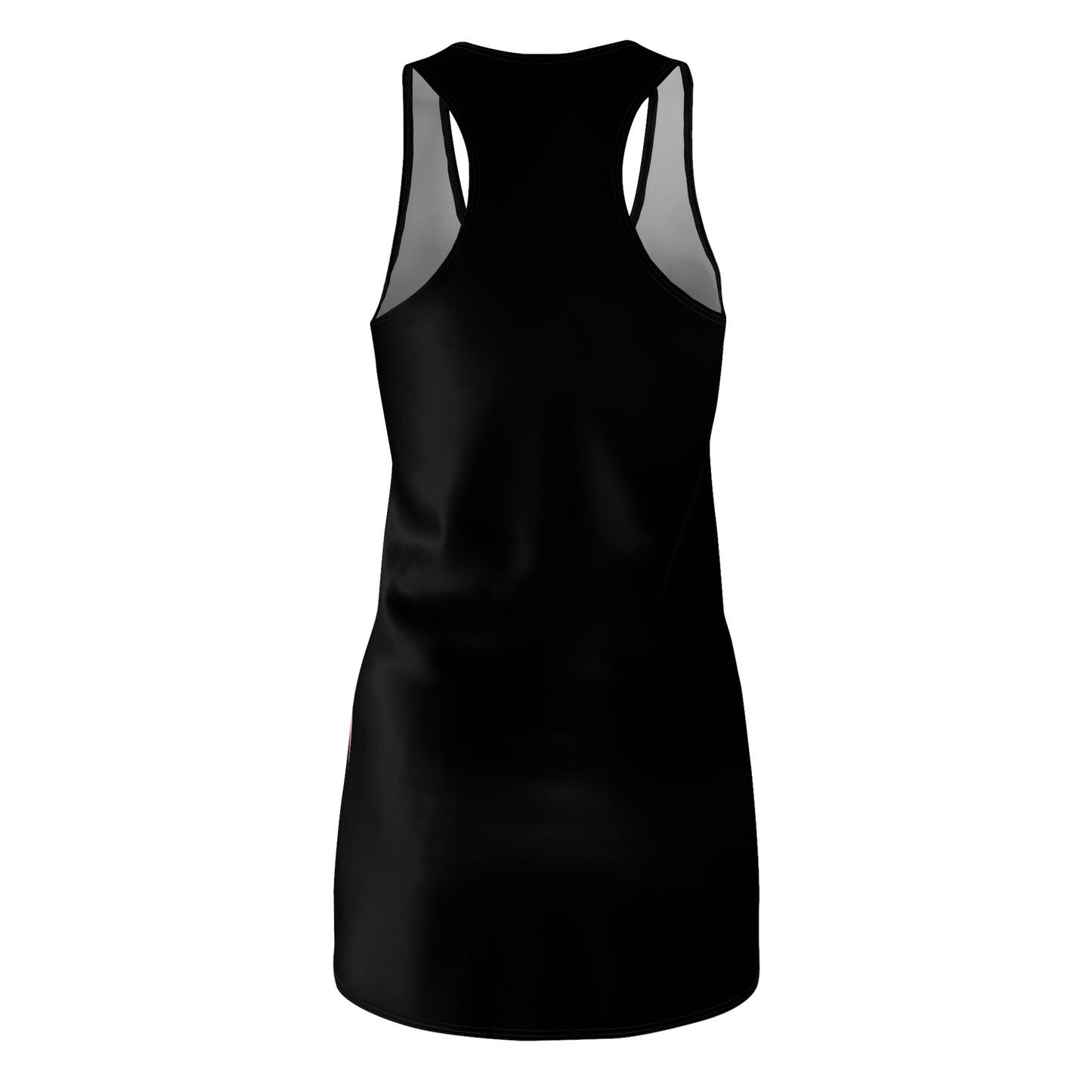 I Look? Women's Cut & Sew Racerback Dress (AOP) (black)