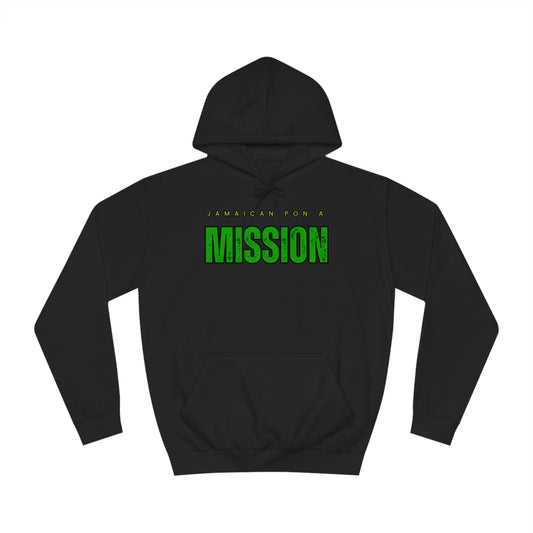 Jamaican on a Mission College Hoodie