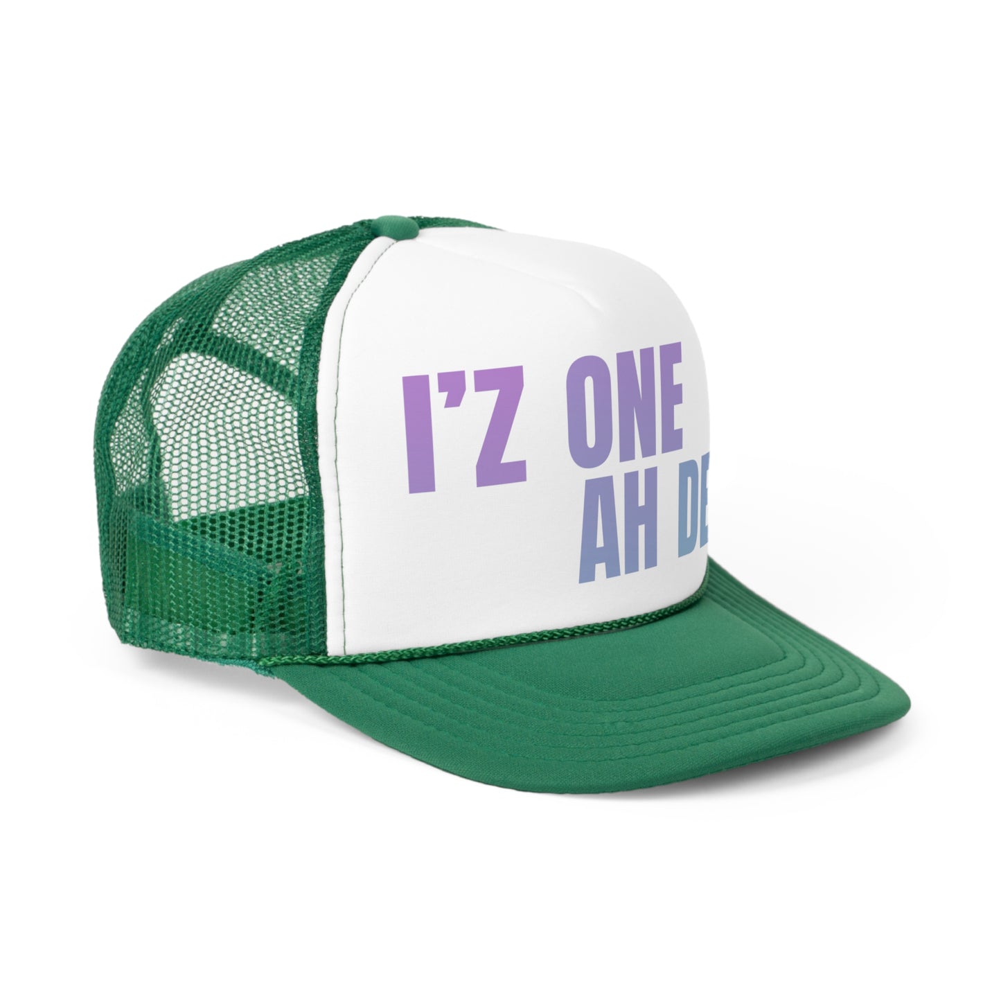 I'z One Ah Dem - Shal Trucker Caps (pink to blue gradient)