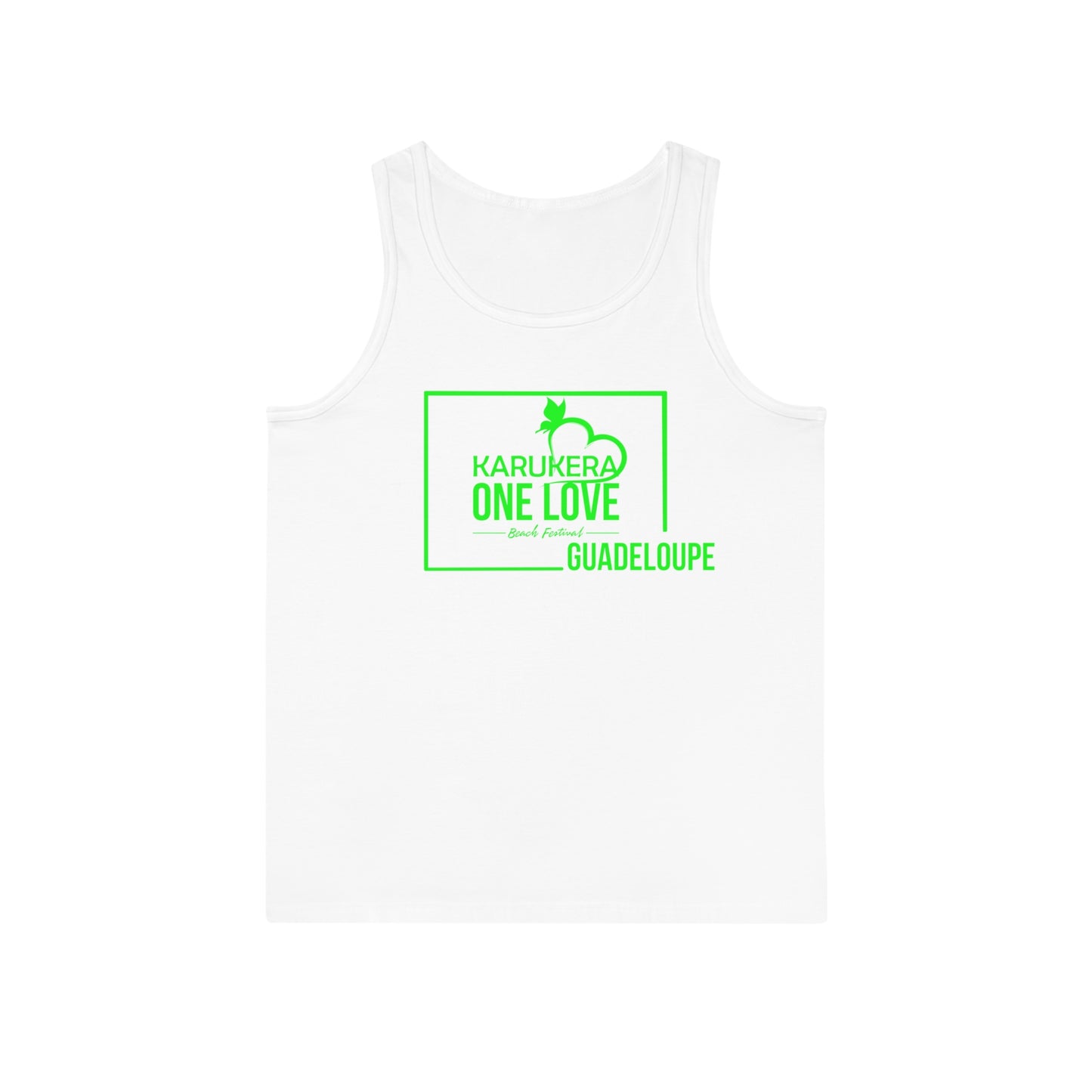 Kerukera One Love Guadeloupe Unisex Softstyle™ Tank Top (green)