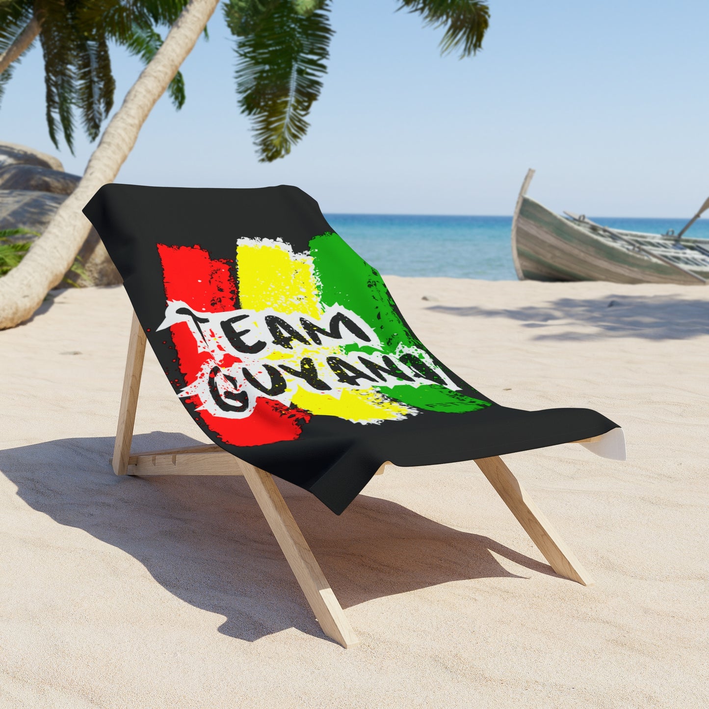 Team Guyana Beach Towel