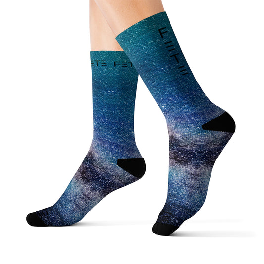 Galaxy Sublimation Socks